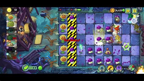 Plants Vs Zombies Dark Ages Night Survive And Keep Puff