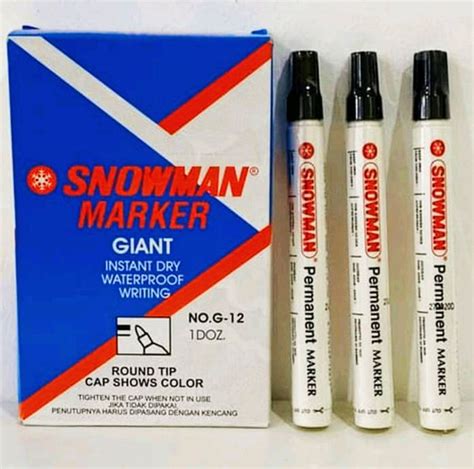 Spidol Snowman Permanent Marker G 12