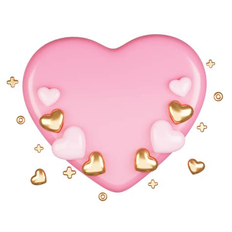 3d Rendering Cute Pink Valentines Day Background With Love And Heart