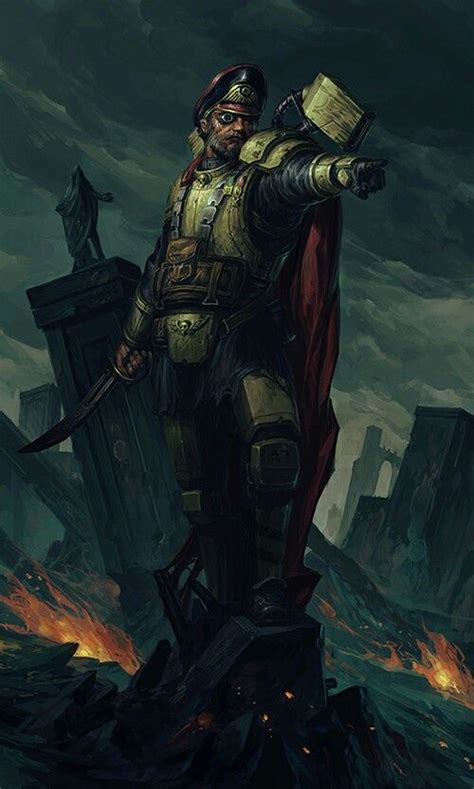 Airborne Commissar Warhammer Warhammer 40k Artwork Warhammer 40k