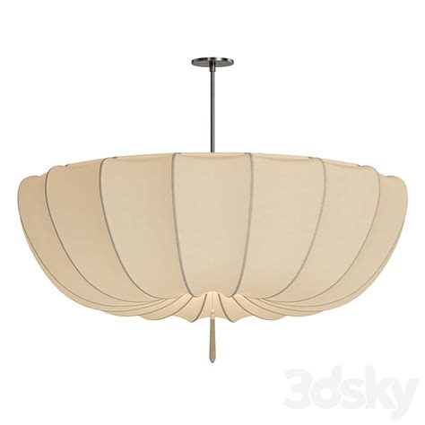 Axya French Cream Chandelier Pendant Light 3D Model