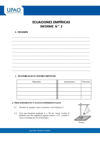 Informe N Ecuaciones Empiricas Pdf