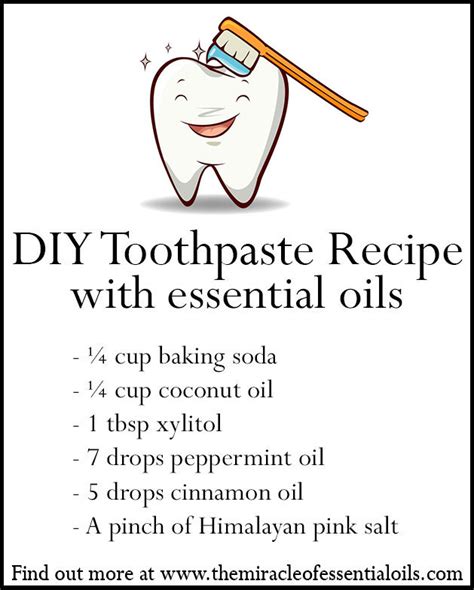 DIY Essential Oil Toothpaste Recipe for Healthy Teeth & Gums - The Miracle of Essential Oils