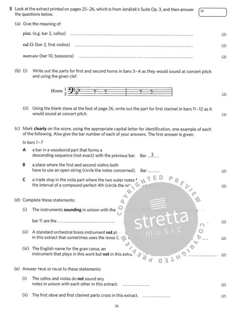 Music Theory Practice Papers 2018 Grade 7 Von Abrsm Im Stretta Noten