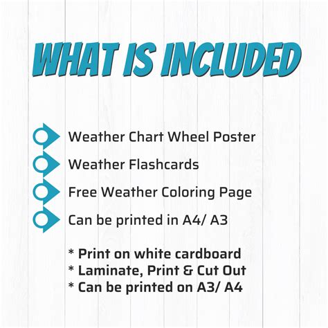 Afrikaans Weather Chart Wheel Poster And Flashcards • Teacha