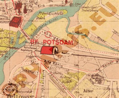 Pharus Pharus Historischer Stadtplan Potsdam