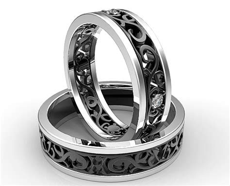 Unique Matching Wedding Bands His And Hers Vidar Jewelry Unique Custom Engagement And