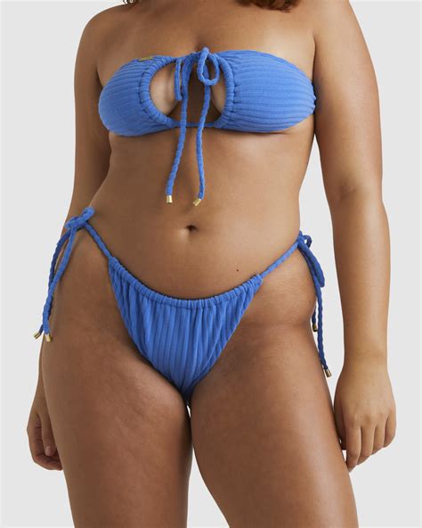 Billabong Terry Rib Bells Bikini Bottom Palace Blue Surfstitch