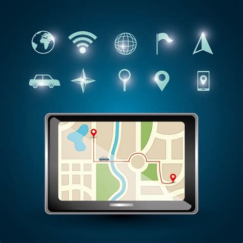 Free Vector Gps Navigation Illustration