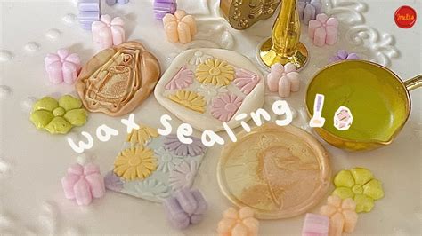 sub 아기자기 실링 왁스 Wax sealing ASMR YouTube