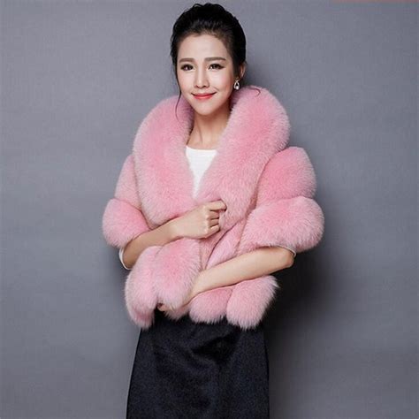 High Quality Winter Faux Fur Coats Luxury Fox Fur Imitation Mink Fur