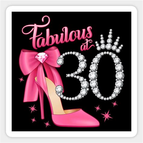 30th Birthday Fabulous At 30 Women Ladies By Inclipart Birthday