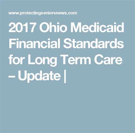 Ohio Medicaid Income Limits 2024 For Seniors Selie Cristine