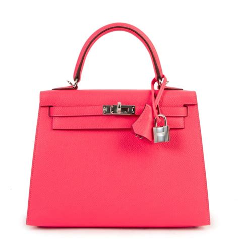 Hermès HSS Kelly 25 Rose Azalée Epsom PHW Labellov Buy and Sell