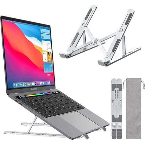 Suport Portabil Pliabil Din Aluminiu Pentru Laptop Tablete Acpuri