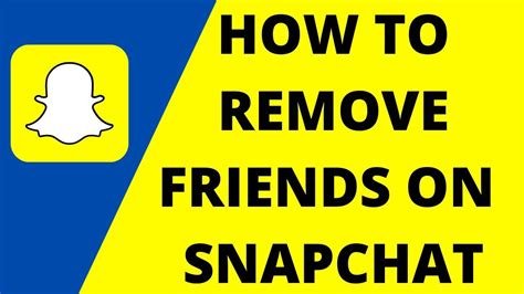 How To Remove Friends On Snapchat 2021 Vaghani Brothers Snapchat