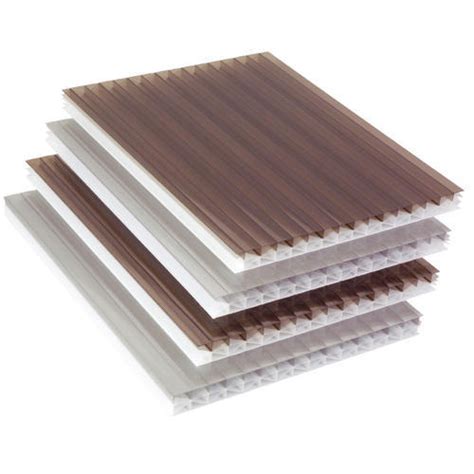 Film Coated Brown White Layered Multiwall Polycarbonate Sheet At Rs