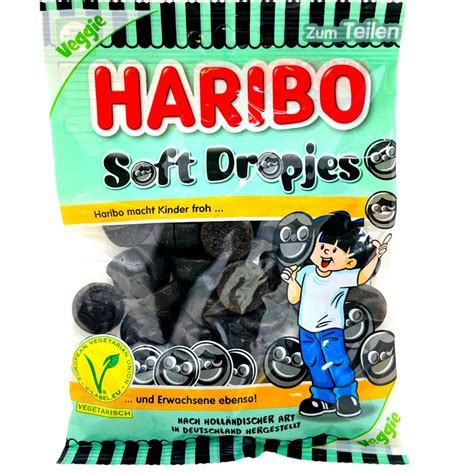 Haribo Soft Dropjes Black Licorice Jelly Drops | Candy Funhouse