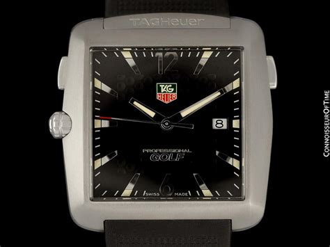 Tag Heuer Tiger Woods Mens Titanium Golf Sports Watch Wae1111 Ft6004 Connoisseur Of Time