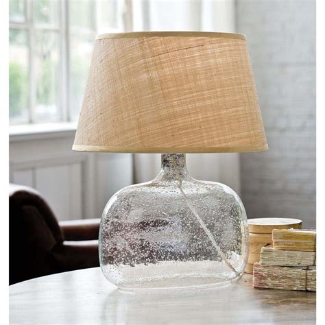 Seeded Oval Glass Table Lamp Gdc Home