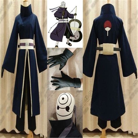 Kukucos Anime Naruto Akatsuki Ninja Tobi Obito Cosplay Costume Male