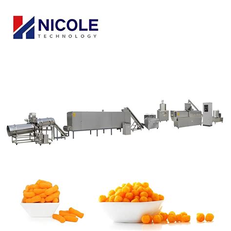 Multifunctional CE Automatic Puffed Food Corn Snacks Production Line