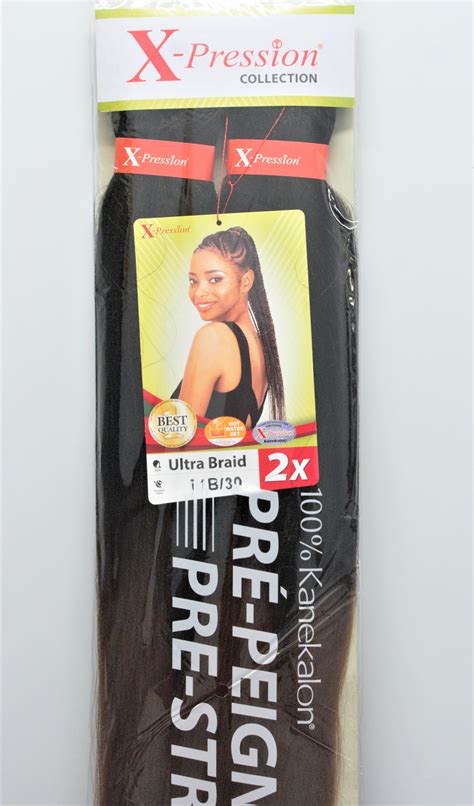 X PRESSION Ultra Braid 100 Kanekalon Pré Peigné N T1b 30 Myrlene fr