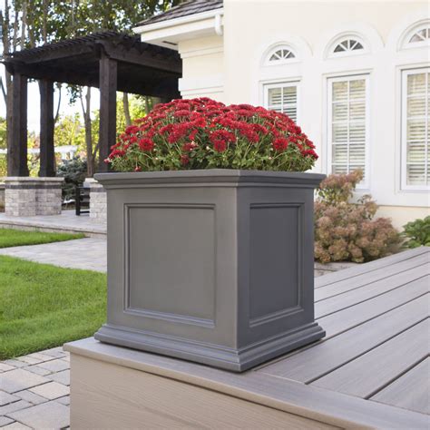 Mayne Fairfield 20x20 Square Planter Available In Four Colours