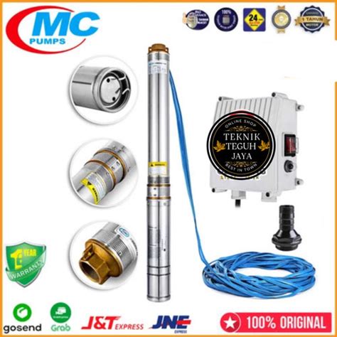 Jual Pompa Satelit Submersible 3 Nasional MC 0 75 Hp Kabel Biru 50M