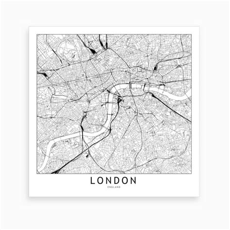 London Map Art Print I Map Art Map Art Print Art Prints