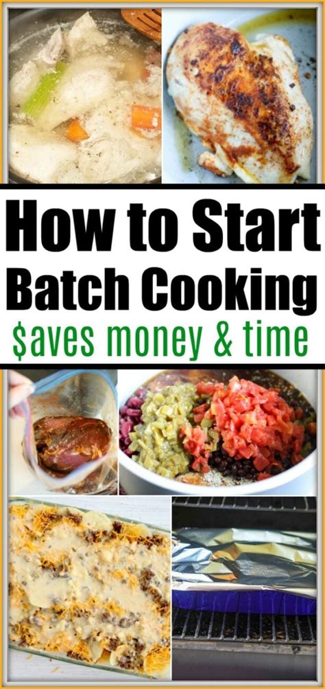 How To Start Batch Cooking Batch Cooking For Families