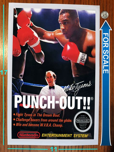 Mike Tyson S PUNCH OUT Nintendo NES Video Game Cover Etsy