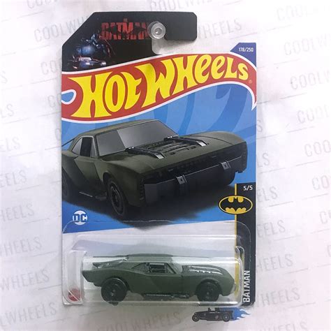 Hot Wheels 2022 The Batman Batmobile Dark Matt Green Shopee Malaysia