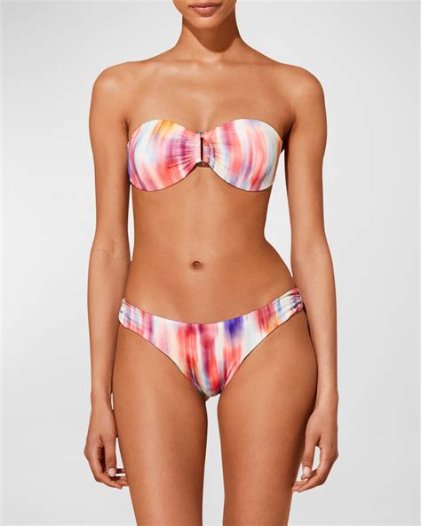 Vilebrequin Ikat Flowers Bandeau Bikini Top Neiman Marcus