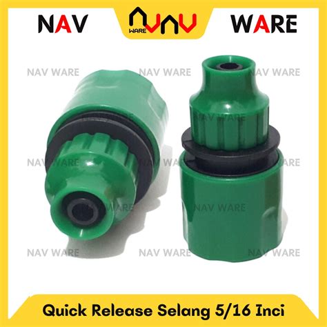 Jual Soket Konektor Quick Release Connector Pompa Dc V Ke Selang Air