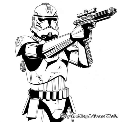 Clone Trooper Coloring Pages Free And Printable