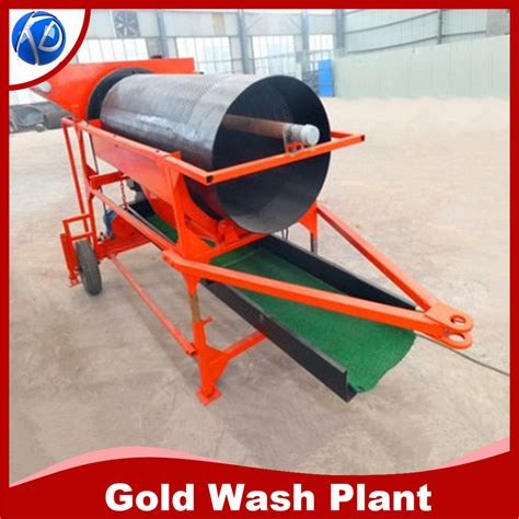 Keda Small Scale Mobile Gold Trommel Screen Alluvial Gold Mine Washing