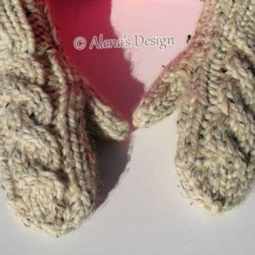 Cabled Mittens Knitting Pattern Alena S Design