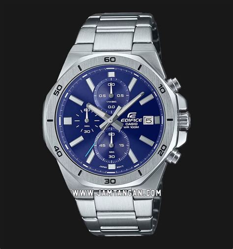 Casio Edifice EFV 640D 2AVUDF Chronograph Men Blue Dial Stainless Steel