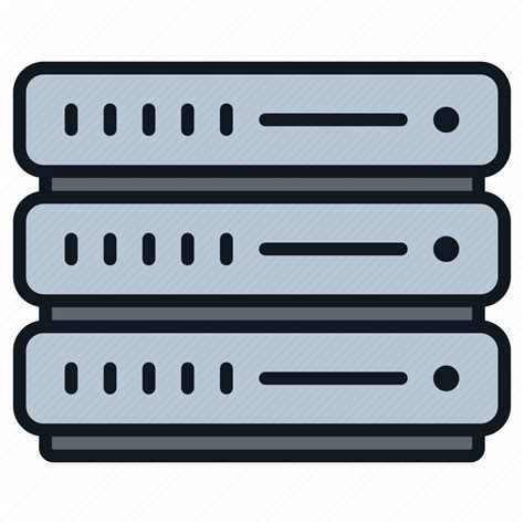 Client Connection Memory Network Server Stack Storage Icon