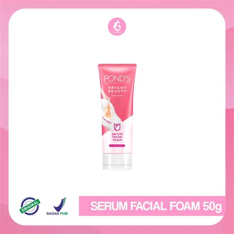 Jual Ponds Bright Beauty Serum Facial Foam Sabun Muka With Hyaluronic