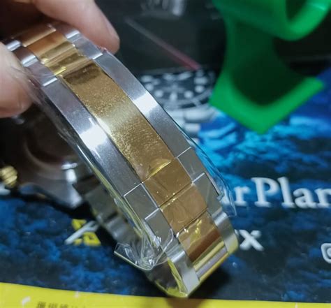 Half Gold Blue Sub Mariner Mod Seiko Nh Movement Seiko Mod Men S