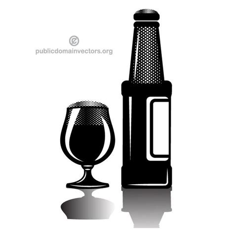 Beer Bottle Clipart Black And White