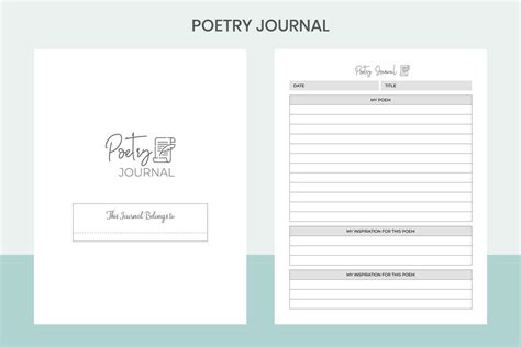 What Is Poetry Journal Template