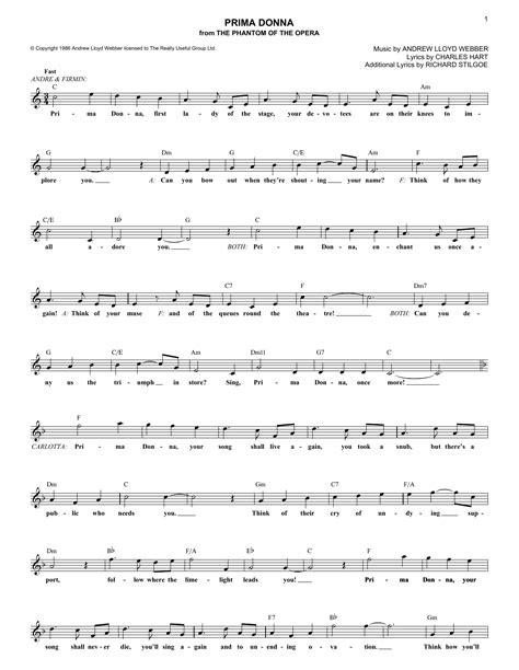 Prima Donna | Sheet Music Direct