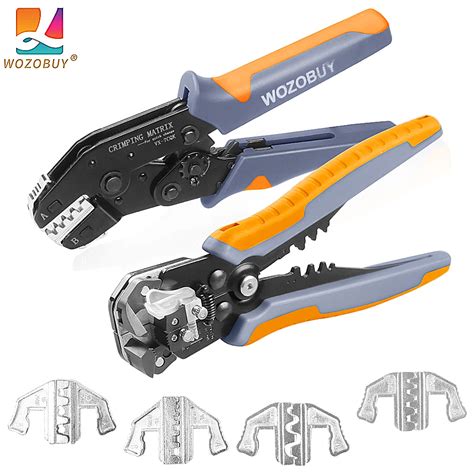 Wozobuy Crimping Tool Inch Wire Stripper Wire Crimper Set For Solar