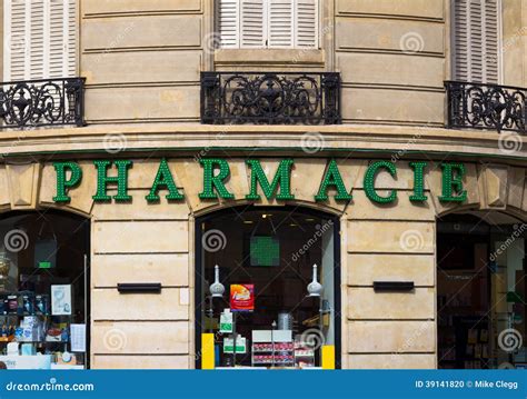 Pharmacy In Paris Editorial Image Image Of Editorial 39141820