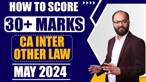 Score 30 Marks In Ca Inter Other Law How To Score Exemption In Inter