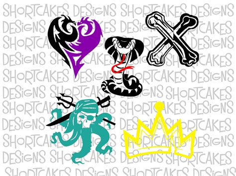 Descendants Carlos Jay Uma Evie And Mal Digital Download Etsy