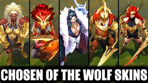 All New Chosen Of The Wolf Skins Spotlight Kindred Katarina Swain